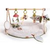 Tiny Love Boho Chic hracia deka s drevenou hrazdou