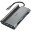 USB Hub Hama USB-C hub Connect2Mobile, multiport, LAN, 7 portov (200102)