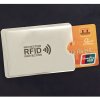 HARAHU Ochranný obal na kartu RFID - Strieborná