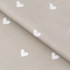 Goldea bavlnené plátno - srdiečka na latte 160 cm