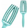 OLIVIA GARDEN FB1PC-BL Fingerbrush Medium Blue Lagoon - Profesionálna kefa s diviačími štetinami