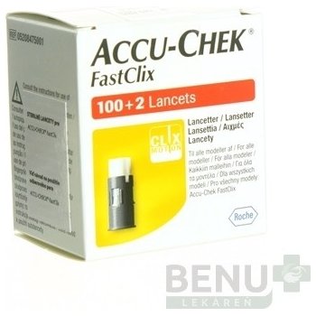 Accu Chek FastClix zásobník lancetový do odberoveho pera 17 x 6 lanciet 102 ks