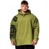 Nebbia Washed-off Oversized mikina s kapucí NO BS 371 - XL - zelená
