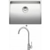 Blanco CLARON 550-IF nerez hodvábny lesk 521578 + Deante LIMA BBM F62M nerezová oceľ