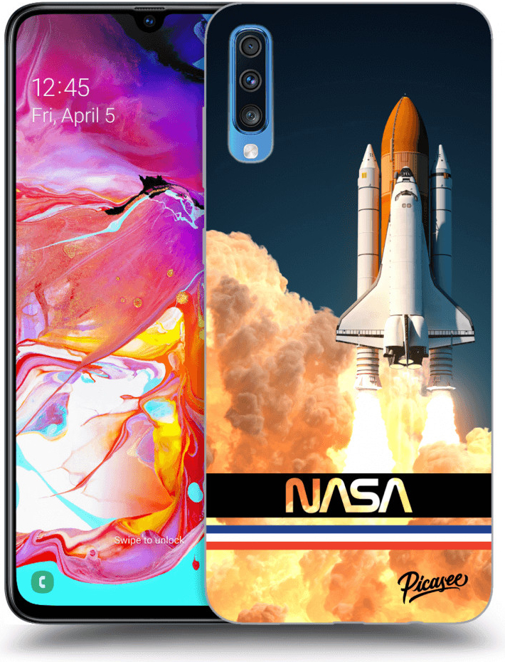 Púzdro Picasee ULTIMATE CASE Samsung Galaxy A70 A705F - Space Shuttle