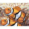 ZUTY Maľovanie podľa čísel DVE RYBY NEMO Rámovanie bez rámu a bez vypnutia plátna Rozmer 80x100 cm