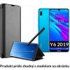 Otváracie Púzdro Luxria Clear View pre Huawei - Čierne pre Huawei: Y6 (2019)