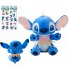 STICH A LILO PLYŠOVÝ STITCH PLUSH TOY HULA 30CM MASKOT S NÁLEPMI