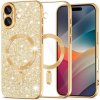 Techsuit - Luxury Glitter MagSafe ochranný obal na iPhone 17 – zlatý
