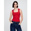 GAP Strečový top Červená L Červená Červená