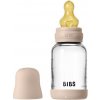 Bibs Antikoliková sklenená fľaša s kaučukovým cumlíkom 120 ml Blush