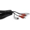 kábel audio prepájací 2 x RCA / 2 x RCA (Cinch) 1.8m CABLEXPERT (CCA-2R2R-6)