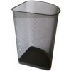 Drôtený kôš na odpadky rohový, čierny 19 l
