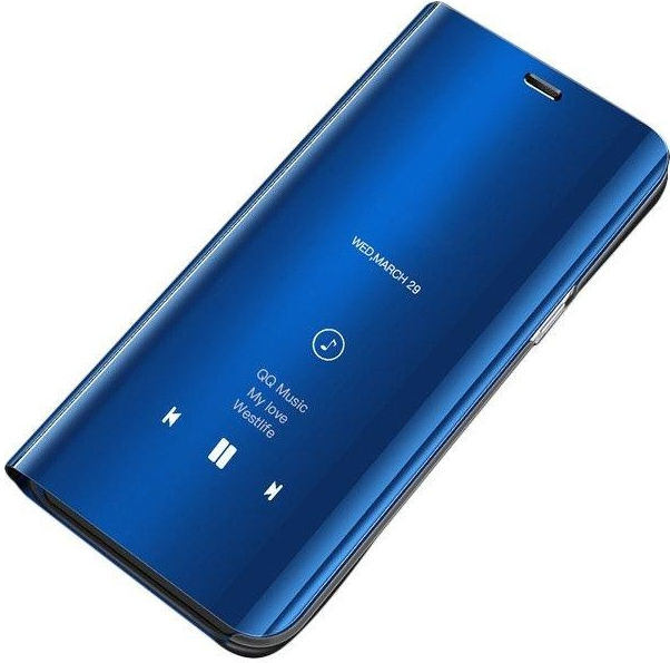 Púzdro Beweare Clear View Samsung Galaxy A50 - modré