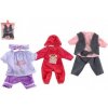 Oblečky/Šaty pre bábiky/bábätka veľkosti cca 40cm mix druhov 1ks v sáčku 25x32cm