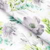 Goldea bavlnené plátno deluxe - eukalyptus s kvetmi 240 cm