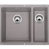 Blanco SUBLINE 340/160 U aluminium s tiahlom drez vľavo