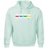 Turistické značky všetky - Oversized mikina pánska Moon - kratšia + širšia - 2XL ( Frost )