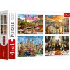 Trefl Puzzle 4x1000 Painted Cities + Capybaras