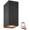 WiZ WiZ -LED RGBW Stmievateľné nástenné svietidlo UP&DOWN 2xGU10/4,7W/230V čierna Wi-Fi WI0073 + záruka 3 roky zadarmo + záruka 3 roky zadarmo