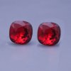 Swarovski náušnice tmavo červené 10 mm