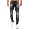 Bolf MP0089N pánske slim fit rifľové nohavice čierne