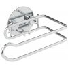 Wenko | WENKO 18774100-Držiak toaletného papiera TURBO-LOC RUND STAHL 14x9 cm chróm | WE0580