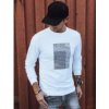 Biela mikina pre pánov BX5354 XXL