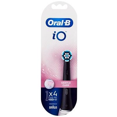 Oral-B iO Gentle Care Black náhradní hlavice na elektrický zubní kartáček 4 ks