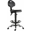 ANTARES pracovná stolička 1290 5150 PU ASYN, chrom, extend, kolieska