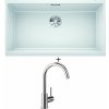 Blanco SUBLINE 800 U biela 523145 + Blanco MIDA chróm 517742
