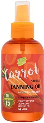 Vivaco Bio Carrot Tanning Oil SPF15 přírodní mrkvový opalovací olej 150 ml