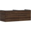 Skrinka pod umývadlo pod dosku Hansgrohe Xelu Q 136x49,5x55 cm tmavý orech 54069000
