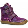 Froddo Dievčenské zimné barefoot topánky TEX WINTER Purple G3160247-7