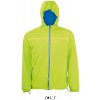 SOL'S | Skate, Unisex vetrovka, zelená neon lime - modrá royal, L
