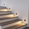 Molto Luce LED vstavané svietidlo Wall 68R SQ, čierna, hliník, CCT - 222-00004