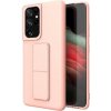 MG Kickstand silikónový kryt na Samsung Galaxy S21 Ultra 5G, ružový