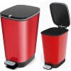 Odpadkový kôš s pedálom KIS ITALIA Chic Bin 25 L červený