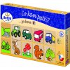 Detoa Drevené puzzle Čo kam patrí