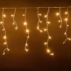 Vianočné osvetlenie, svetelné LED kvaple 105 ks/6,5 m x 0,6 m bílá studená
