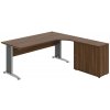 OFFICE PRO s.r.o. HOBIS kancelársky stôl pracovný, zostava ľavá - CE 1800 HR L, orech