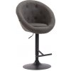 Barová stolička London V2 látka, tmavosivá