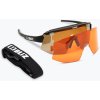 Cyklistické okuliare Bliz Breeze Polarized S3+S2 matné čierne/hnedé strieborné zrkadlo/základné oranžové