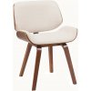 Stolička pre návštevy látka Beverley, orech/krémová