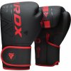 RDX Boxerské rukavice F6 Kara Red 10 OZ