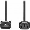 NEDIS napájecí prodlužovací kabel/ konektor IEC-320-C14/ konektor IEC-320-C13/ černý/ bulk/ 2m CEGL10500BK20