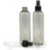 Plastová fľaša, recyklovaná, čierny rozprašovač, 250 ml