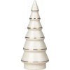 Dekorácia MagicHome Stromček biely porcelán 4,5x4,5x11,2 cm