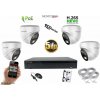 Monitorrs Security IP 4 kamerový set 5 Mpix WDome (6080K4) (Monitorrs Security)