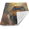 Sablio Detská deka pre bábätko Žlutý školní autobus - 90x120 cm